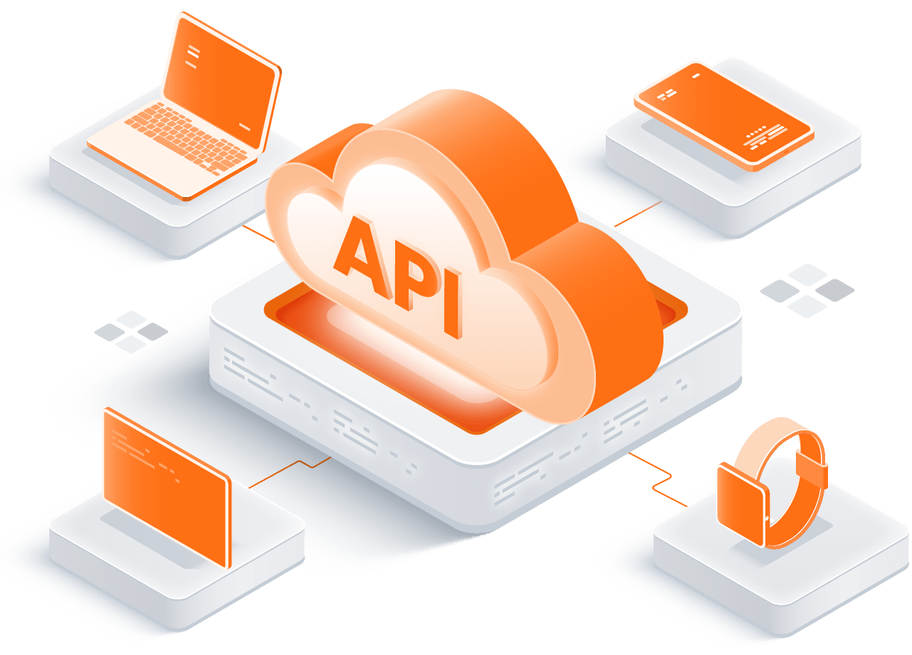 A centralised platform API cloud with multi-platform applications